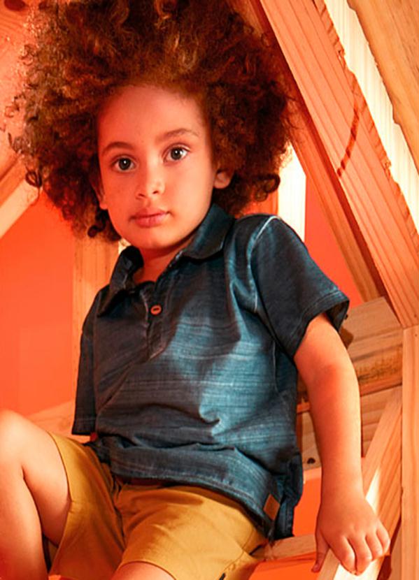 

Camisa Infantil Polo Azul