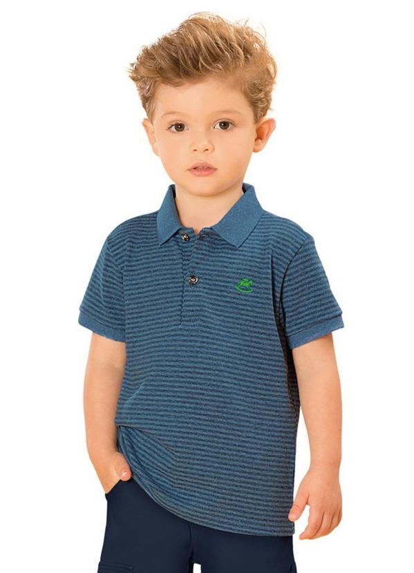 

Camisa Polo Infantil Azul