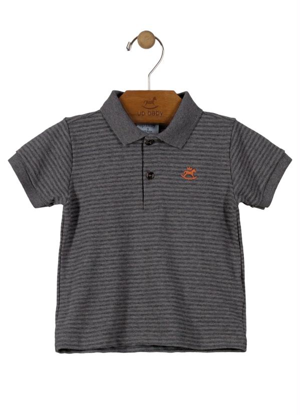 

Camisa Polo Infantil Cinza