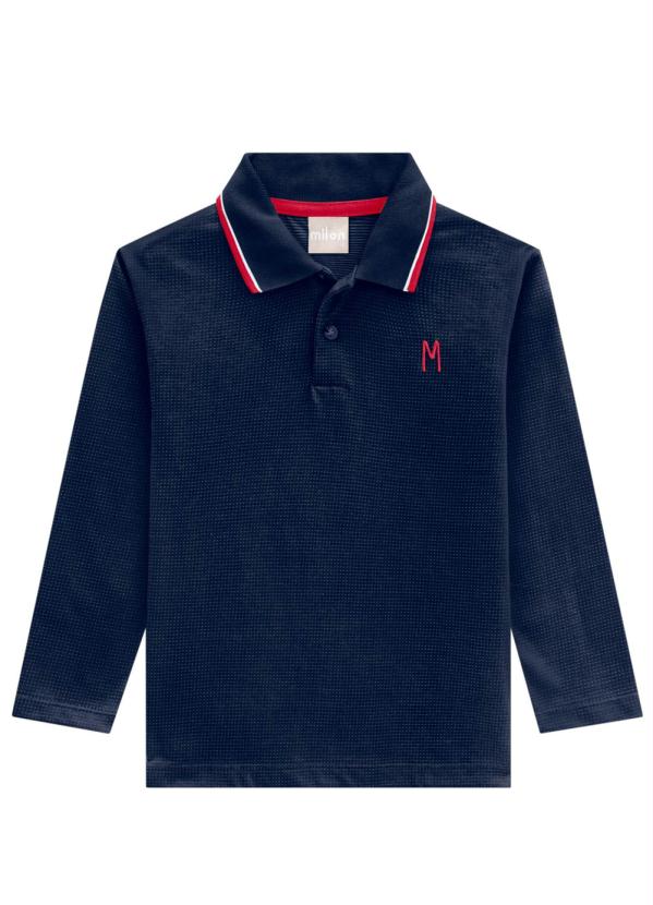 

Camisa Polo Infantil Masculina Marinho, Azul