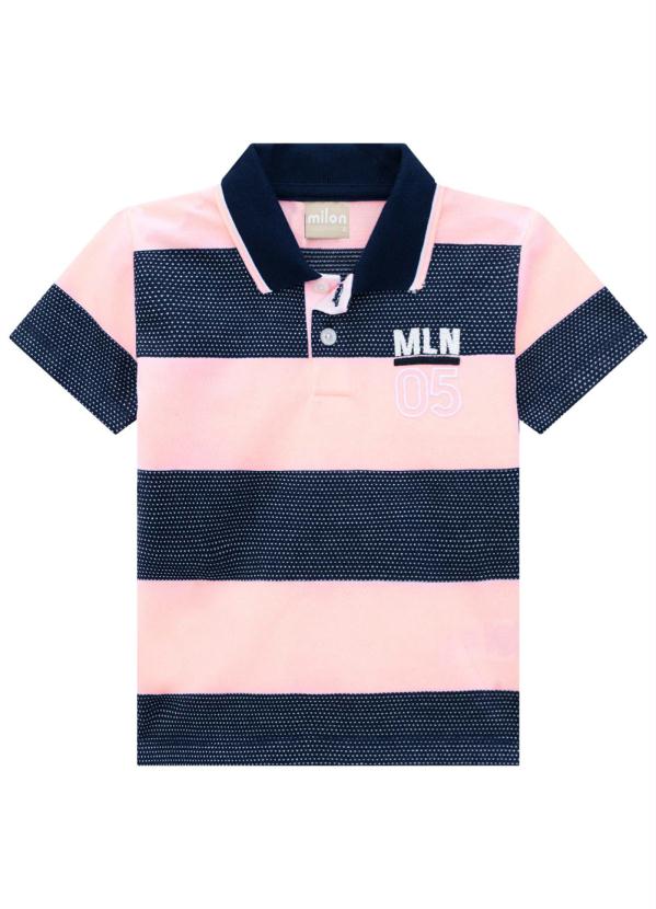 

Camisa Polo Infantil Masculina Rosa