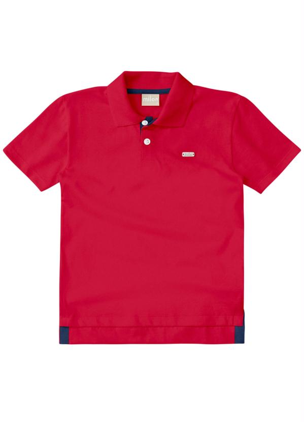 

Camisa Polo Masculina Vermelha, Vermelho