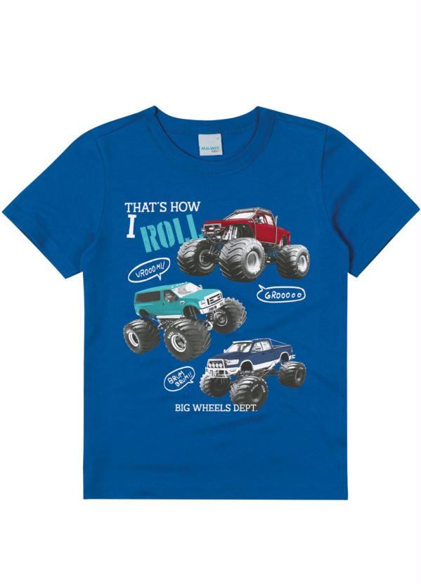 

Camiseta Azul Tradicional Monster Truck Uv