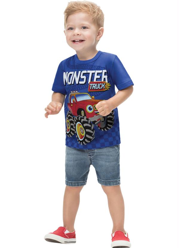 

Camiseta Infantil Masculina Azul