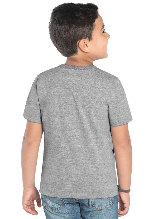 

Camiseta Infantil Masculina Cinza