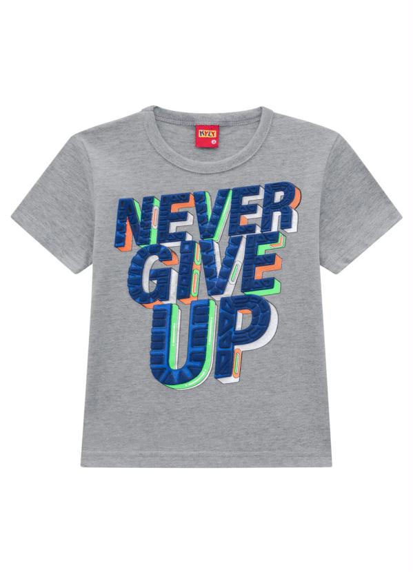 

Camiseta Infantil Masculina Mescla, Cinza