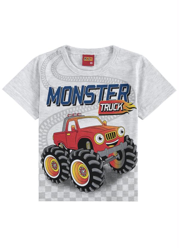 

Camiseta Infantil Masculina Mescla, Cinza