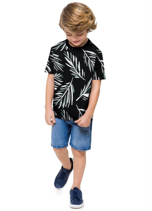 

Camiseta Infantil Masculina Preto