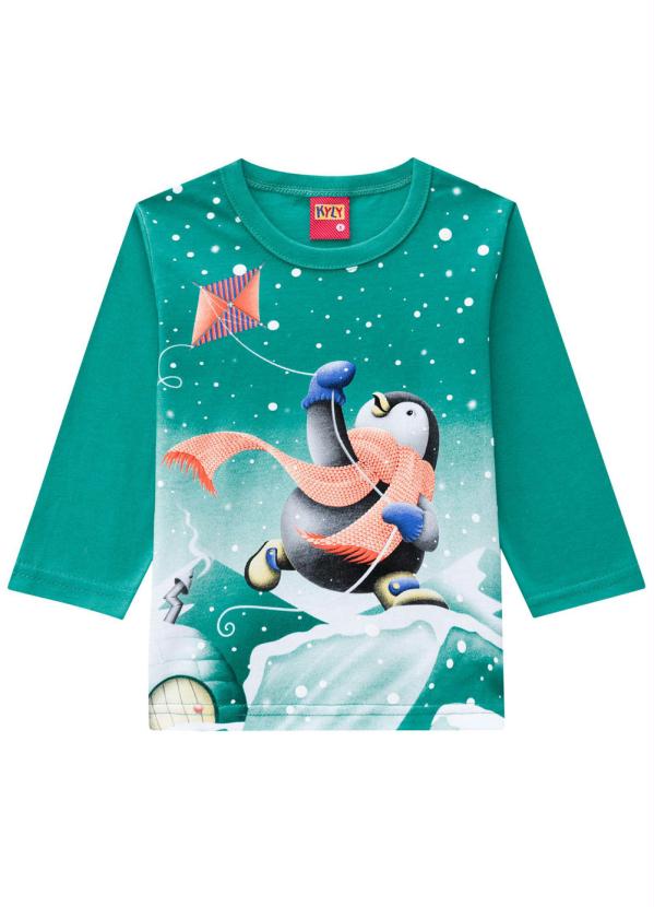 

Camiseta Infantil Masculina Verde