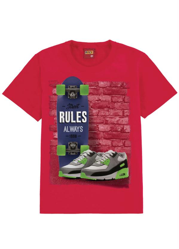 

Camiseta Infantil Masculina Vermelho