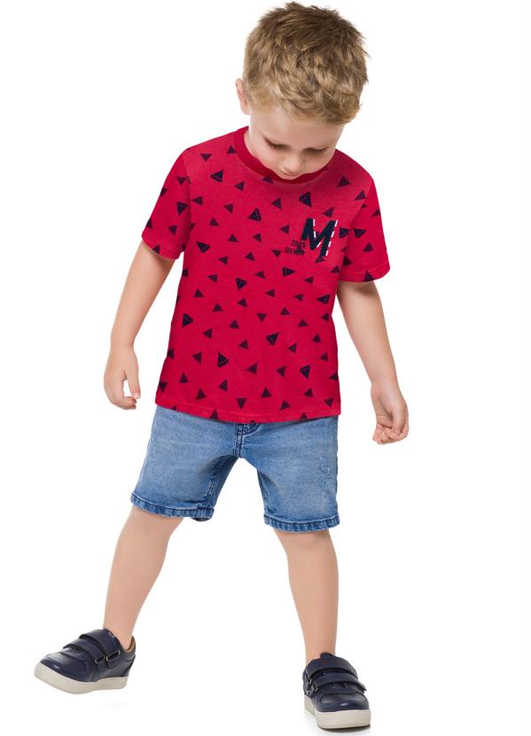 

Camiseta Infantil Masculina Vermelho