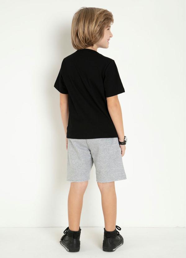 

Camiseta Infantil Preta, Preto