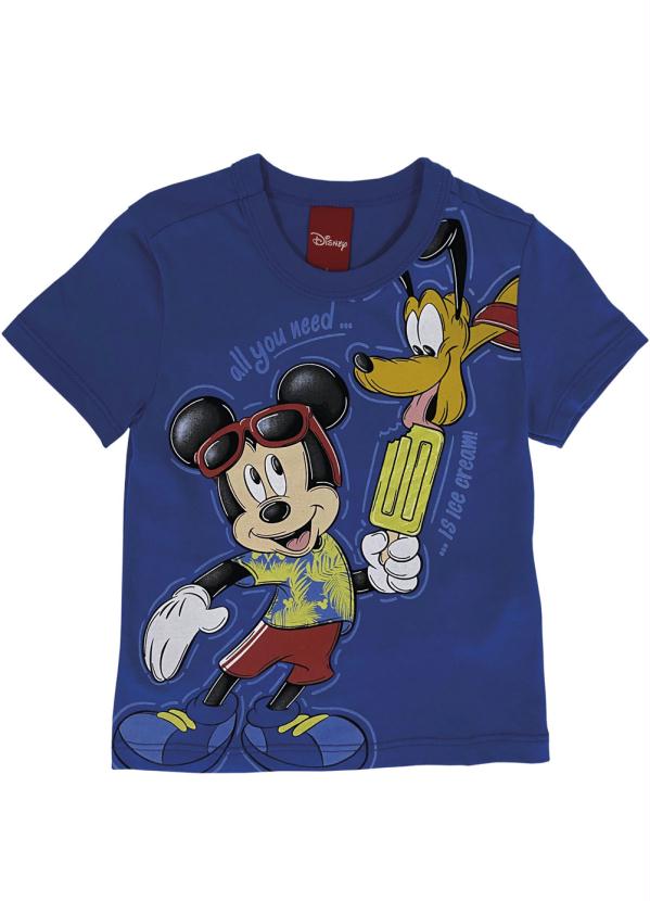 

Camiseta Masculina Infantil Estampada Azul