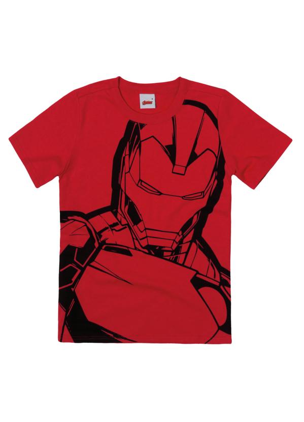 

Camiseta Vermelha Homem de Ferro® em Malha, Vermelho