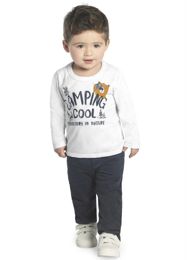 

Camiseta Infantil Masculina Branco