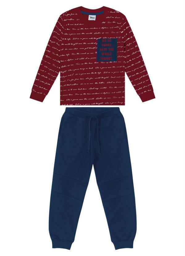 

Conjunto Infantil Camiseta com Calça Roxo