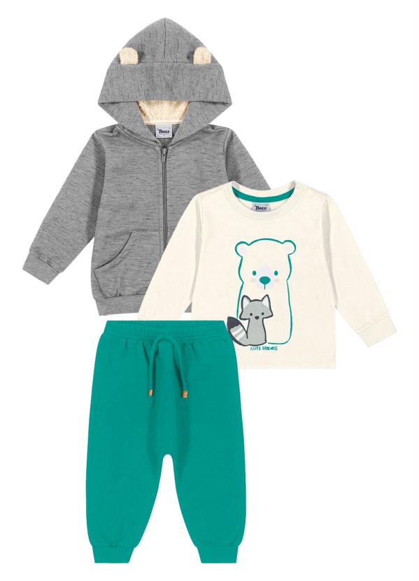 

Conjunto Infantil Masculino Cinza