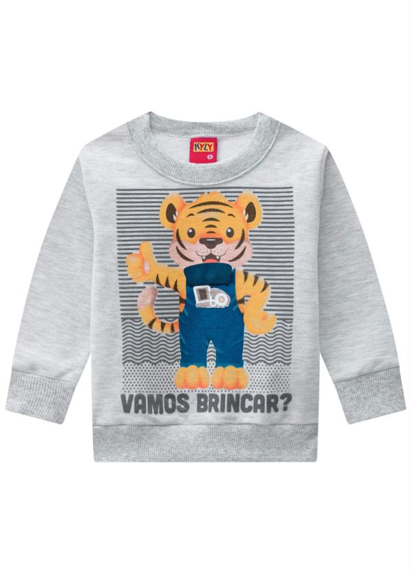 

Conjunto Infantil Masculino Mescla, Cinza