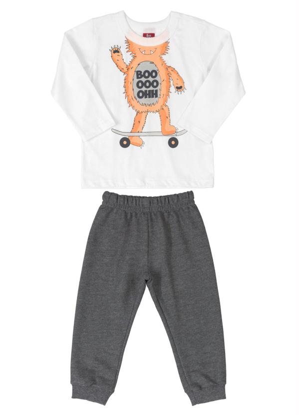 

Conjunto Infantil Monster Branco