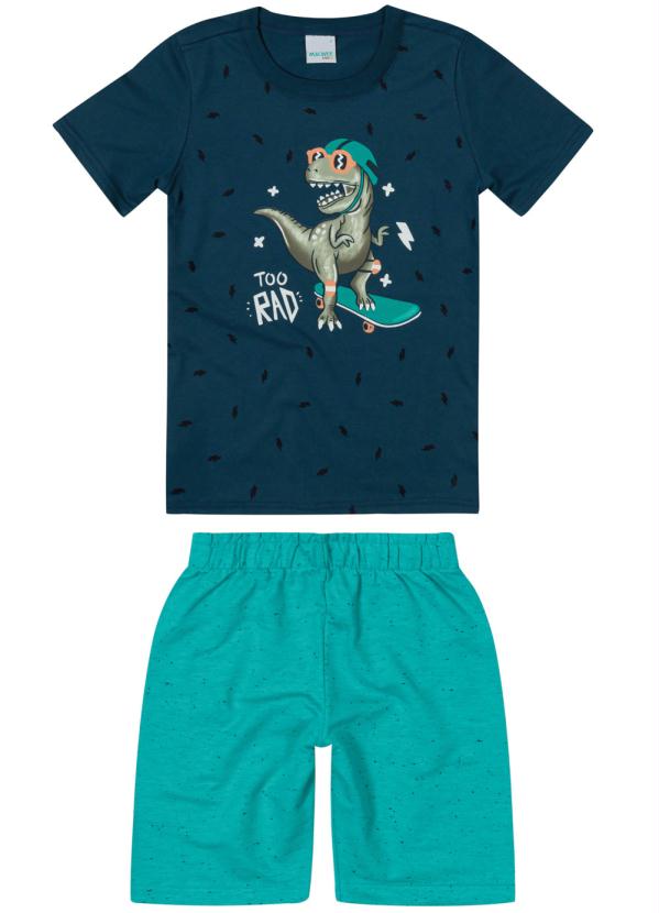 

Conjunto Azul Escuro Dino em Moletom Botonê