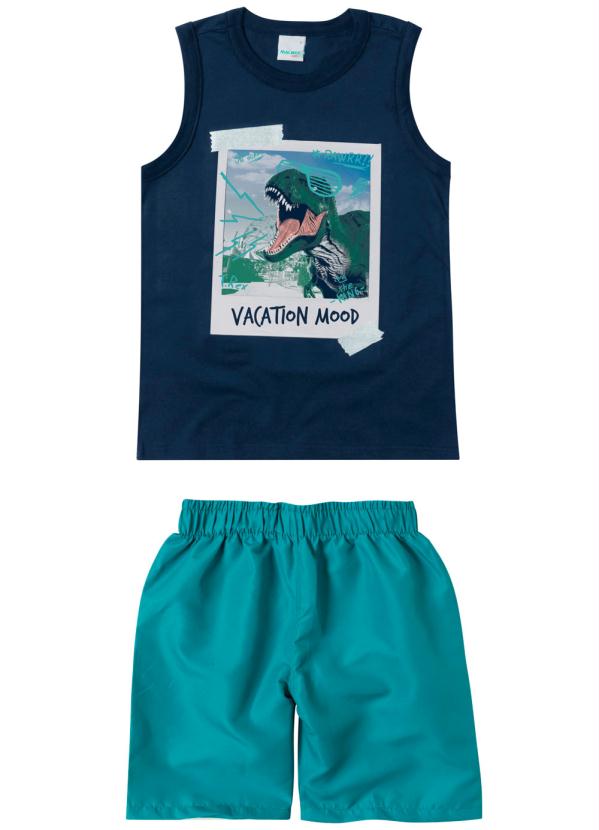 

Conjunto Azul Marinho Vacation Mood Menino