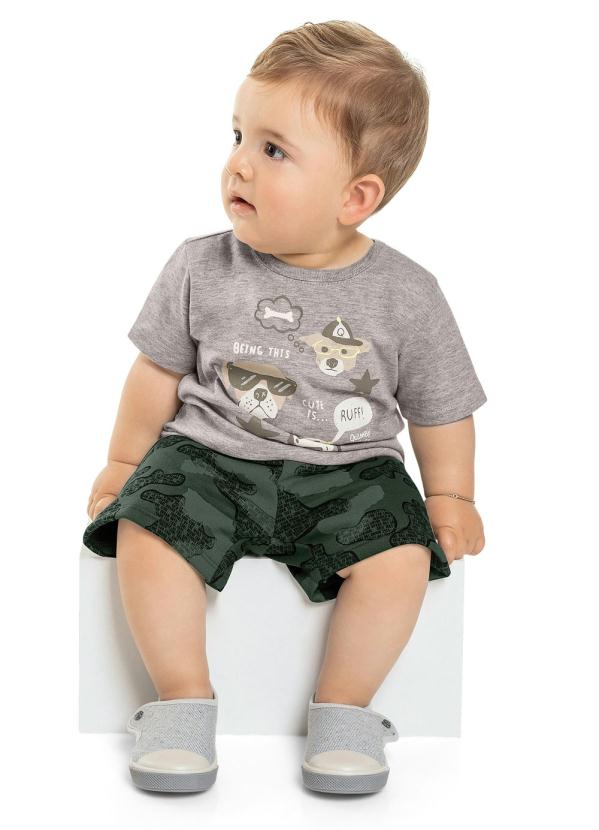 

Conjunto Bebê Menino Camuflada Cinza