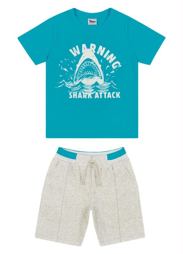 

Conjunto Bermuda Infantil Azul