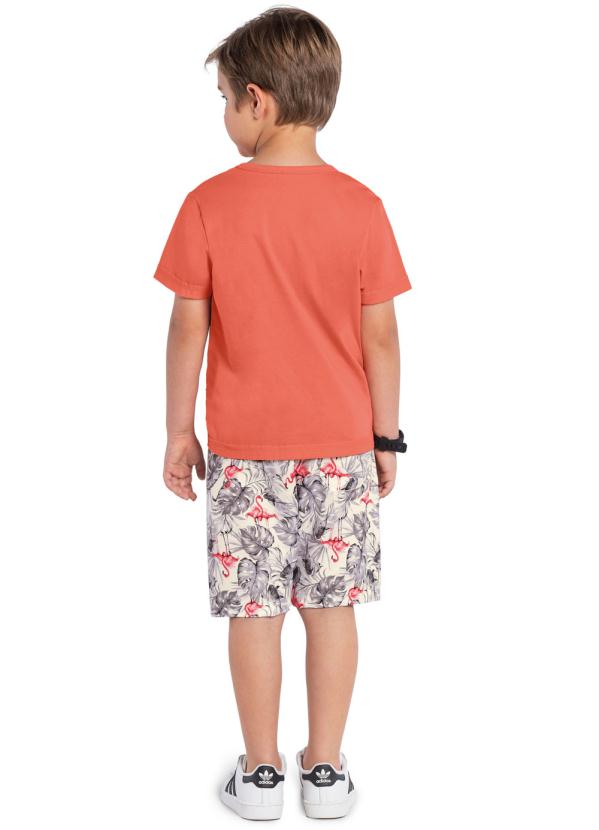 

Conjunto Camiseta com Bermuda Laranja