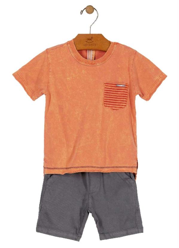 

Conjunto Camiseta e Bermuda Laranja