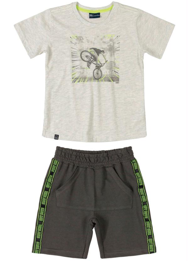 

Conjunto Infantil Bike Cinza