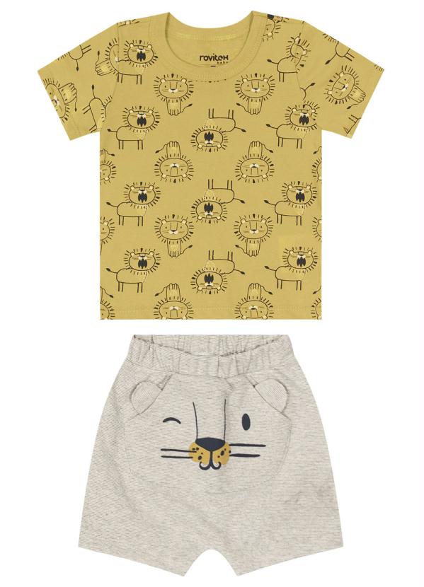 

Conjunto Infantil Masculino Baby Amarelo