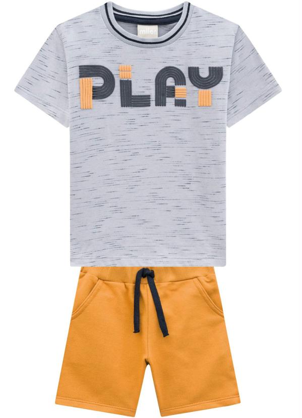 

Conjunto Infantil Masculino Cinza