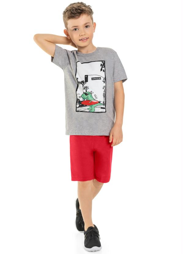 

Conjunto Infantil Masculino Dino Cinza