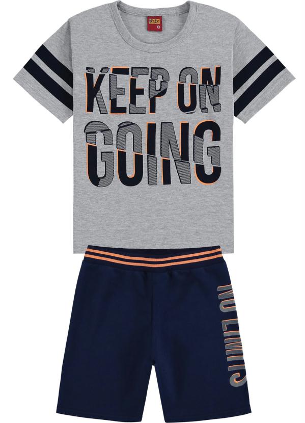 

Conjunto Infantil Masculino Mescla, Cinza