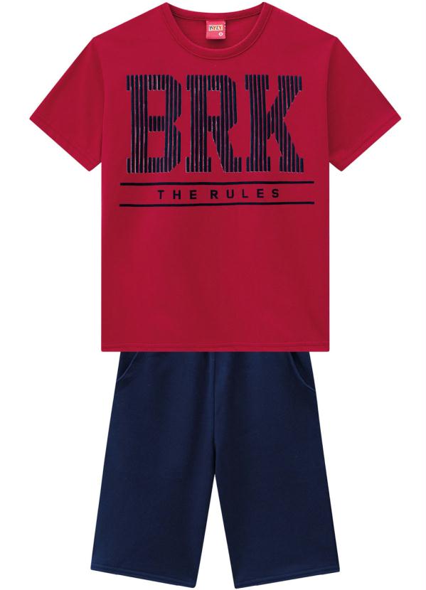 

Conjunto Infantil Masculino Vermelho