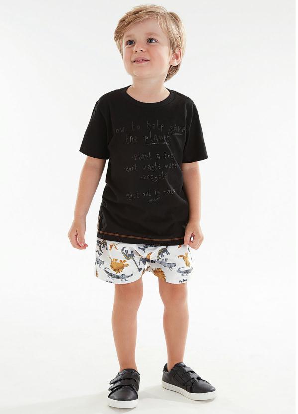 

Conjunto Infantil Menino Dino Preto