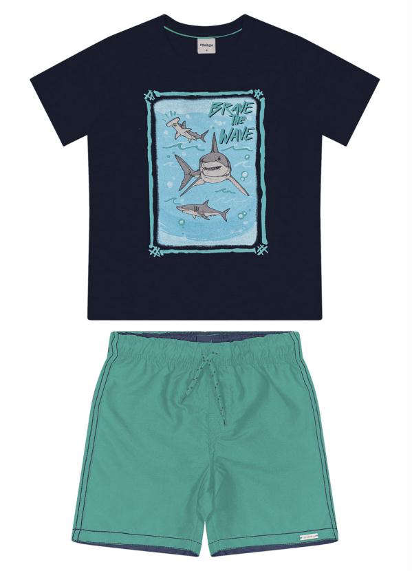 

Conjunto Infantil Shark Azul