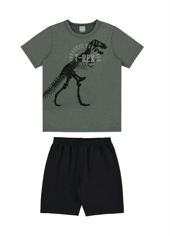 

Conjunto Malha Favoritos T-Rex Boys Verde