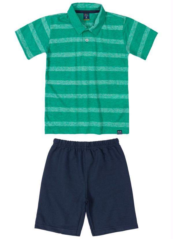 

Conjunto Polo Infantil Verde Claro