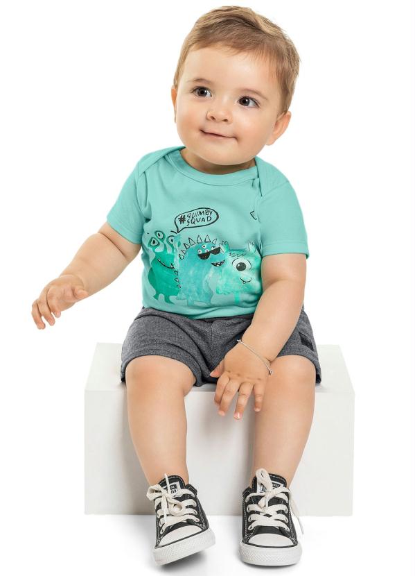 

Conjunto Bebê Menino Body e Bermuda Verde