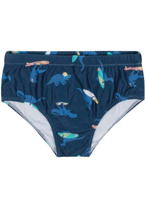 

Sunga Azul Slip Dino Uv Menino