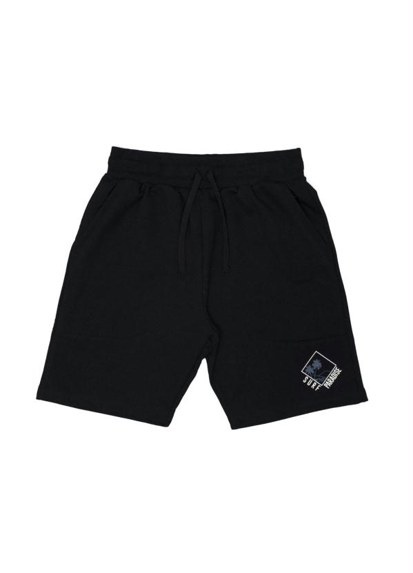 

Bermuda Masculina de Moletom Preto