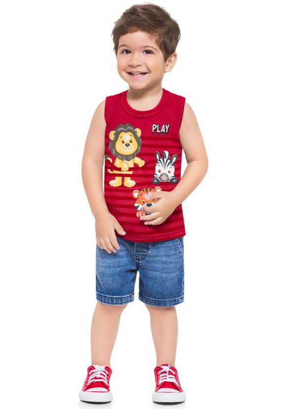 

Blusa Infantil Masculina Vermelho