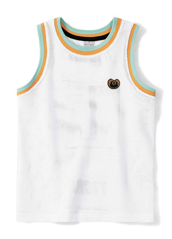 

Camiseta Regata Branca Menino, Branco