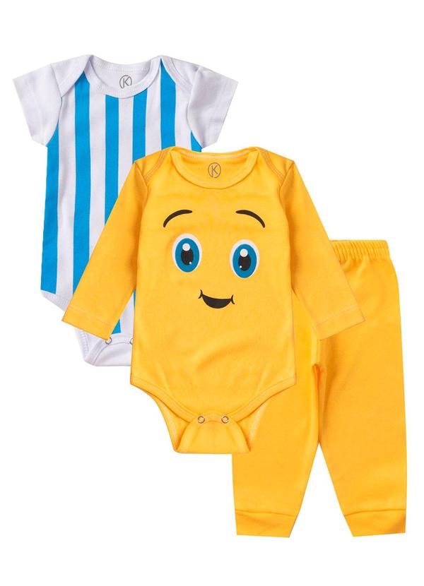 Kit Body Infantil 3 Peças Amarelo