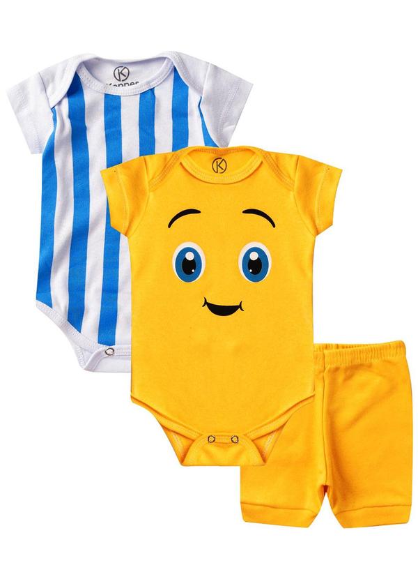 Kit Body Infantil 3 Peças Amarelo