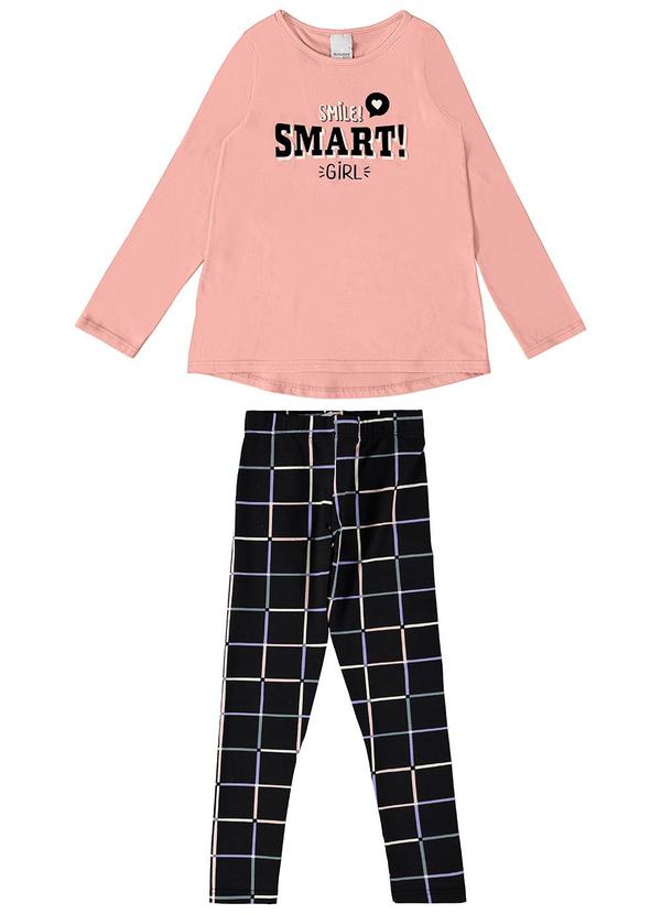 Conjunto Mullet Smart Menina Rosa